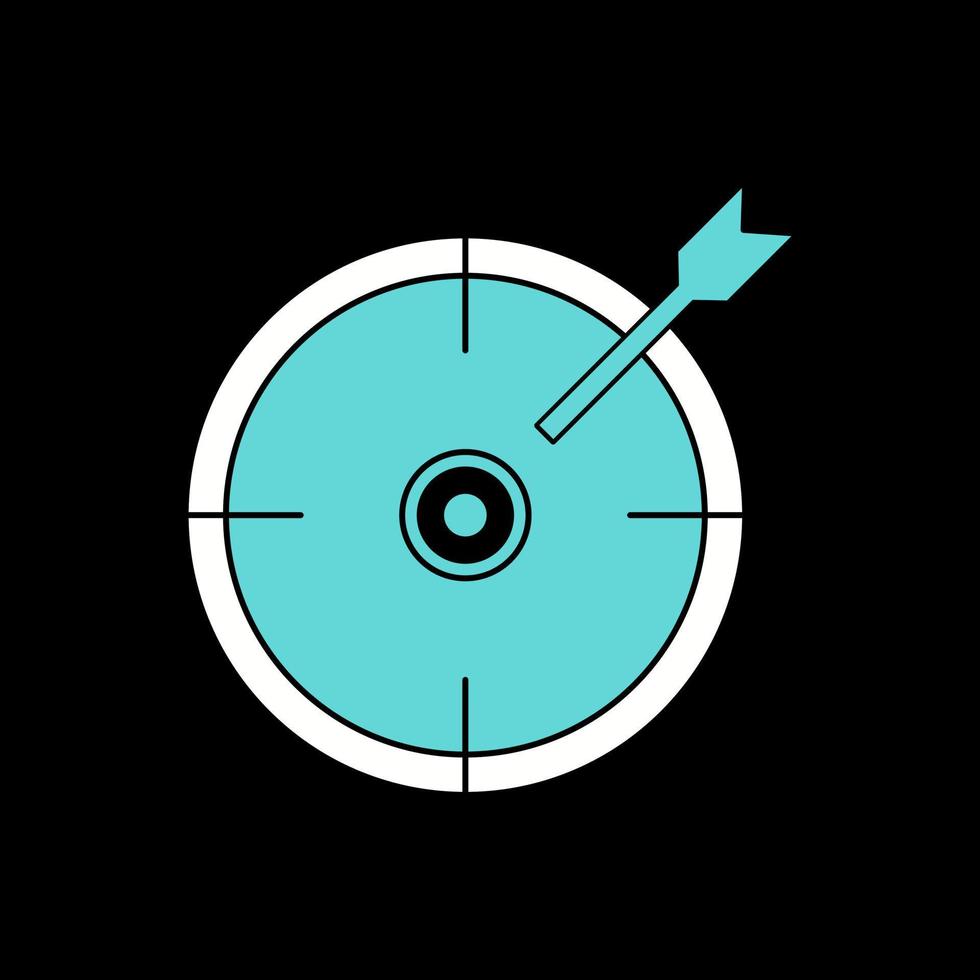 Zielort-Vektorsymbol vektor