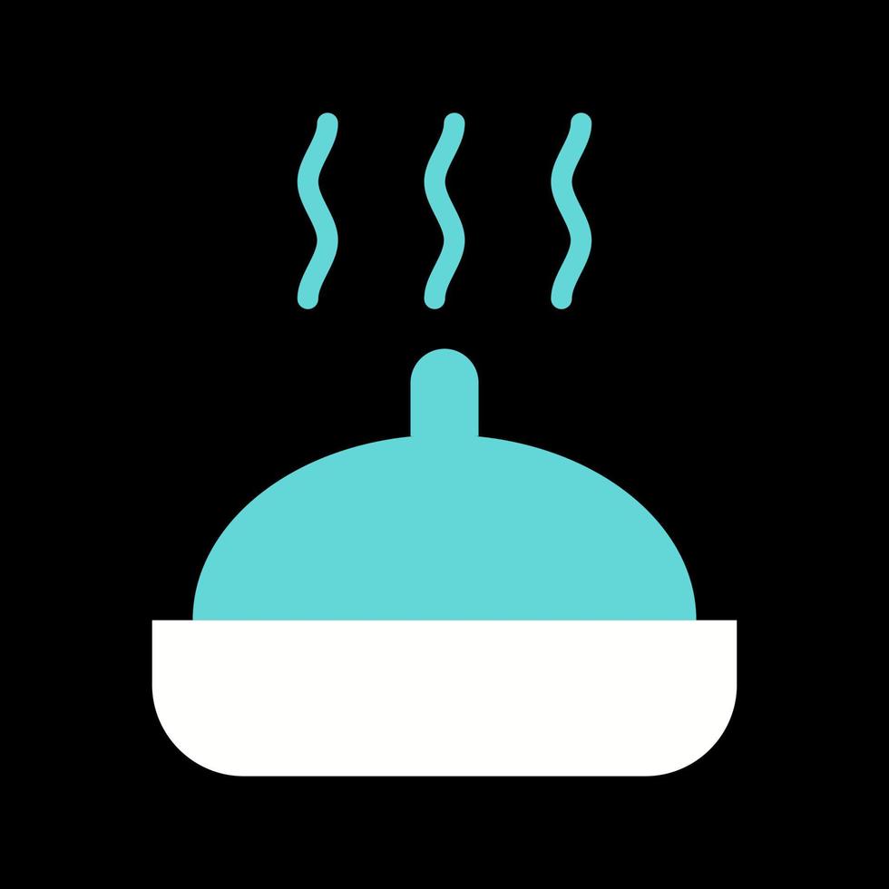 Vektorsymbol für warme Speisen vektor
