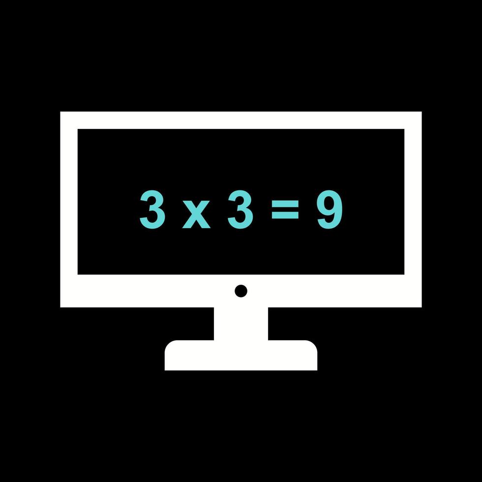 Mathematik im Computervektorsymbol vektor