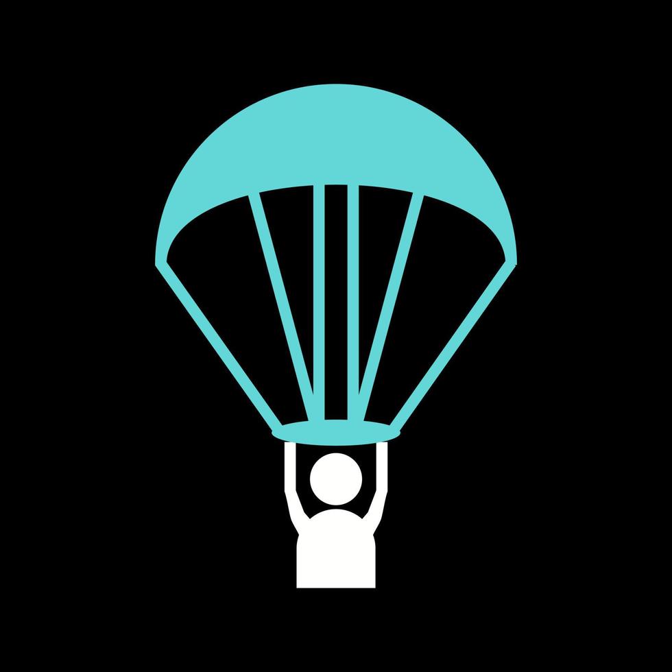 Paragliding-Vektorsymbol vektor