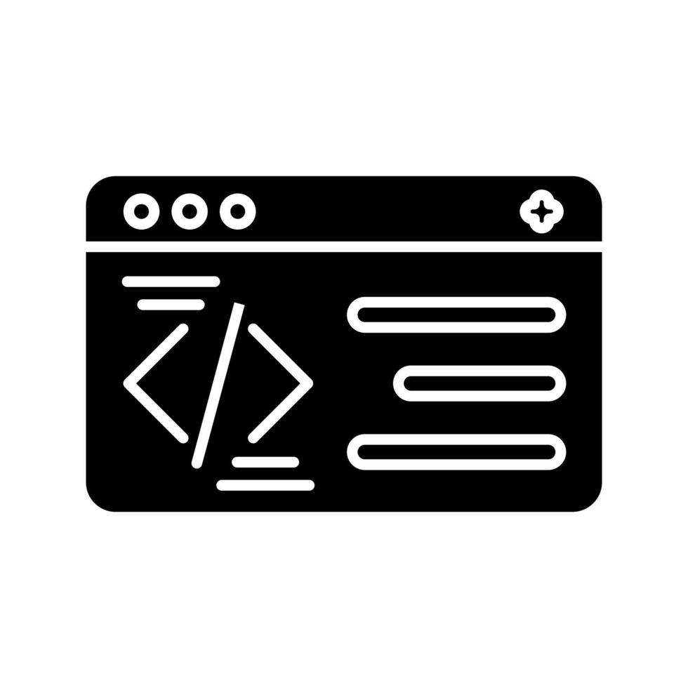 programmering vektor ikon