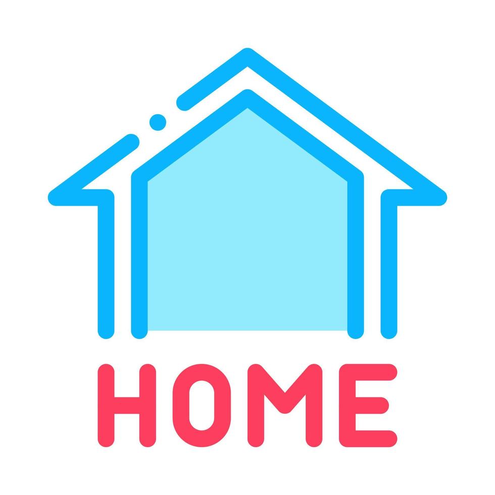 webshop home-schaltfläche symbol vektor umriss illustration