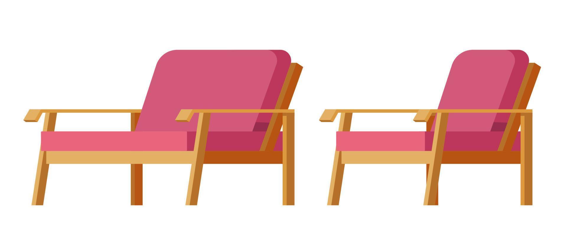 Sofa und Sessel für Außendesign im Freien vektor