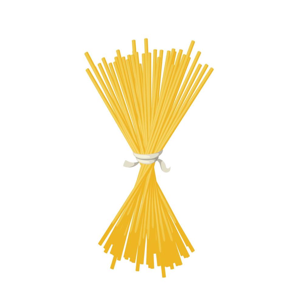 Spaghetti Pasta Cartoon-Vektor-Illustration vektor