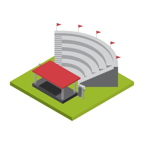 Amfitheater Isometric Vector