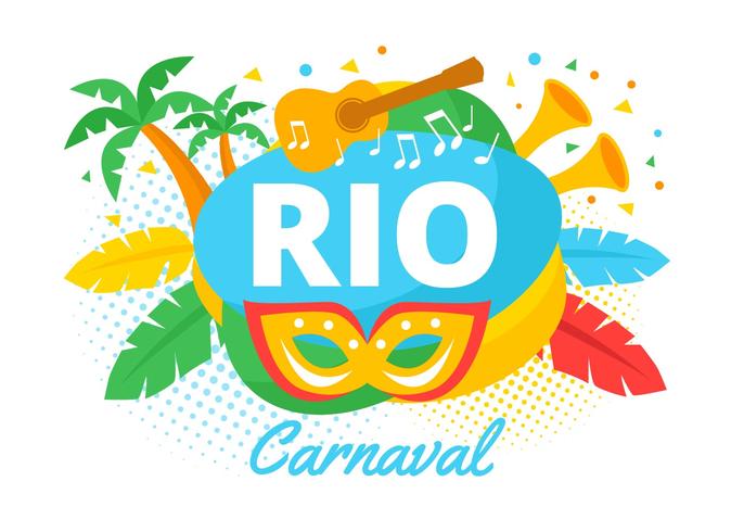 Rio Carnaval bakgrund vektor