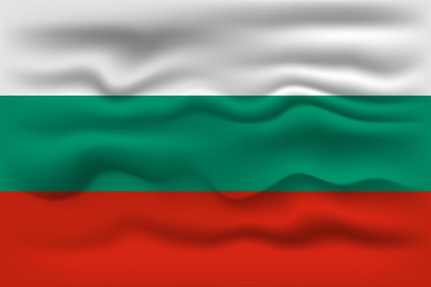 schwenkende Flagge des Landes Bulgarien. Vektor-Illustration. vektor