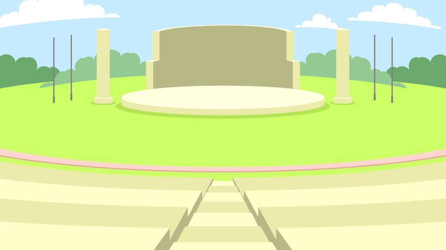 Utomhus Amphitheater Gratis Vector