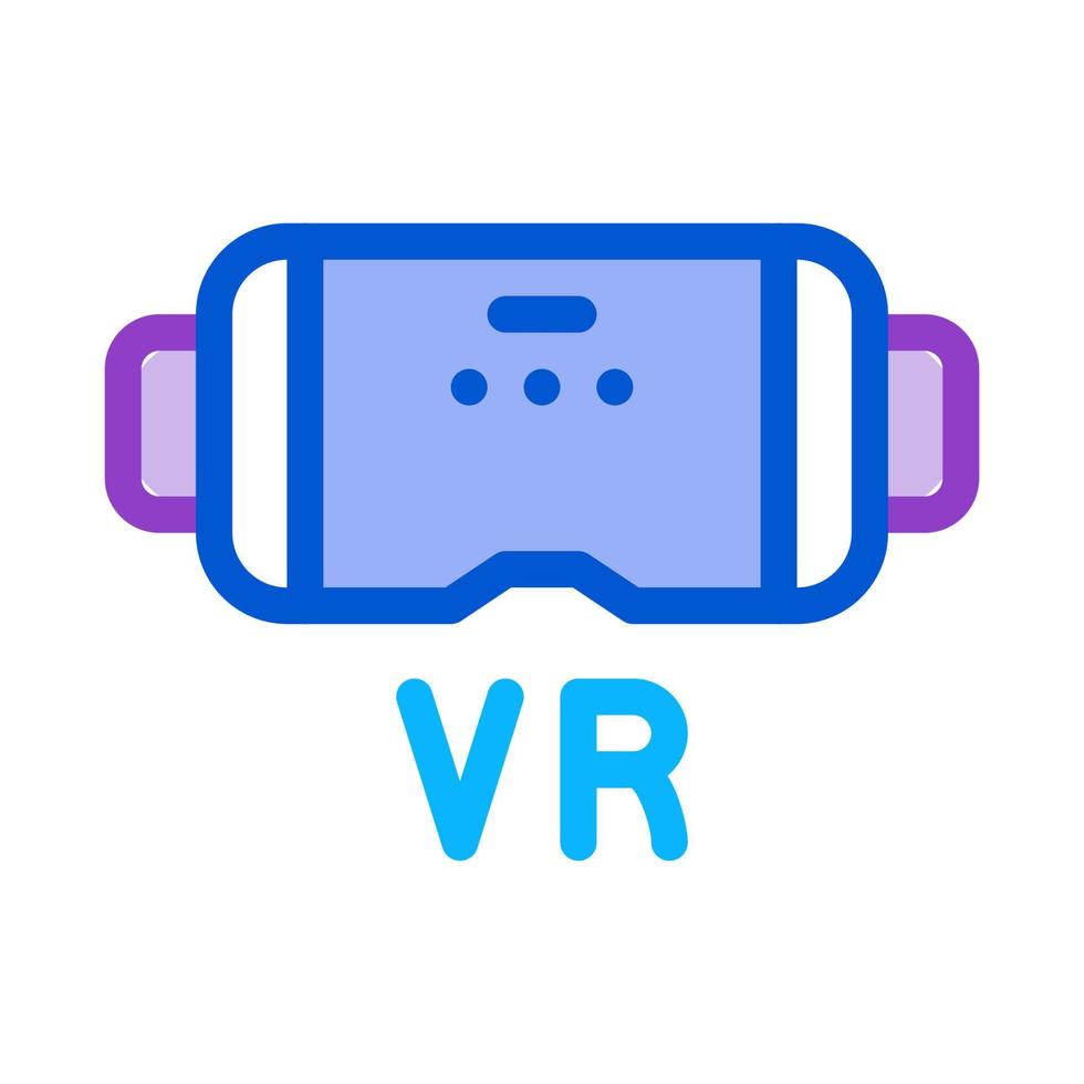 Virtual-Reality-Brille Symbol Vektor Umriss Illustration