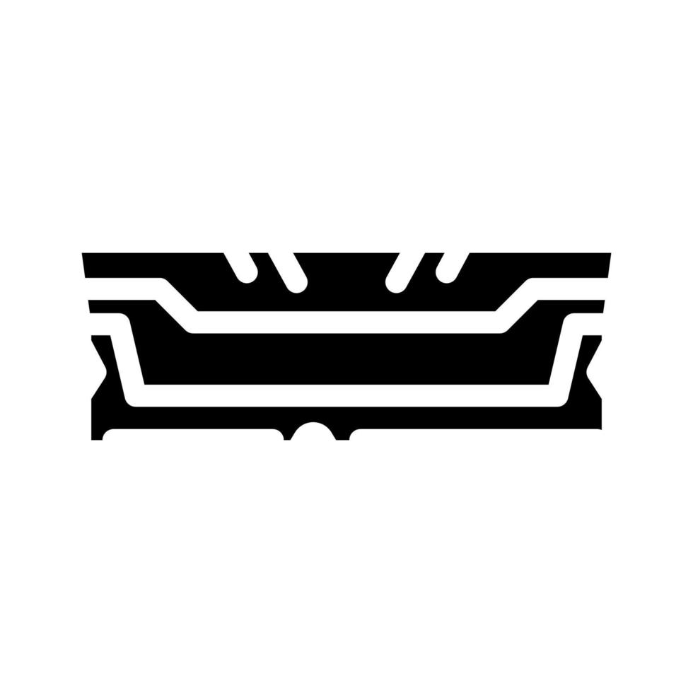 ram computer teil glyph symbol vektorillustration vektor