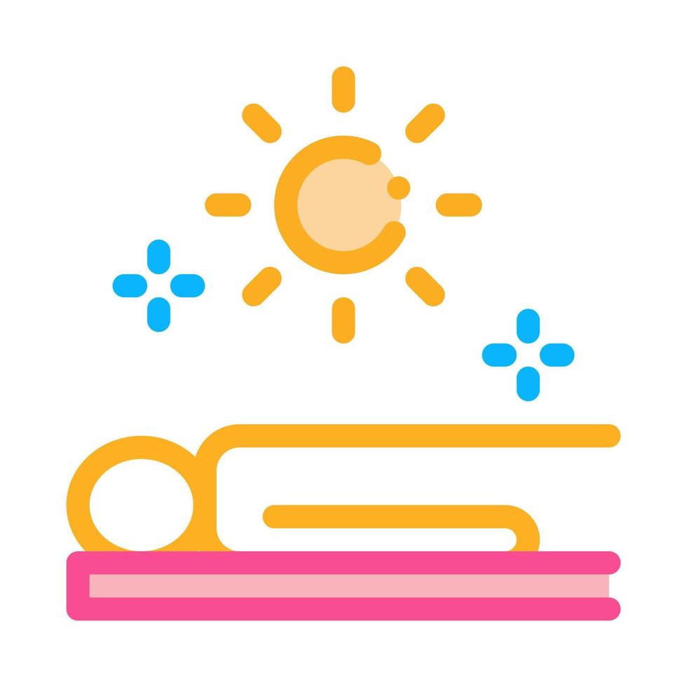 Anwendung Sonnenbad Symbol Vektor Umriss Illustration