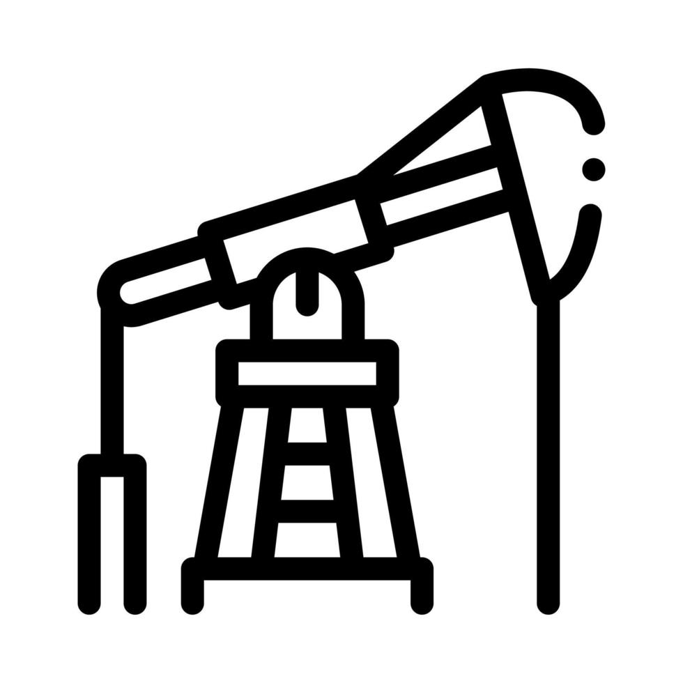 Pumpen von Gas aus Turmsymbol Vektor Umriss Illustration