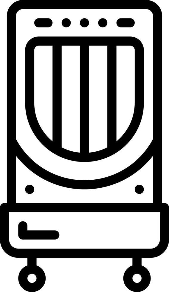 Liniensymbol für Kühler vektor