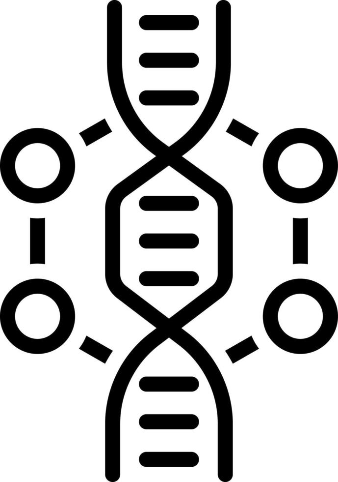 linje ikon för gen vektor