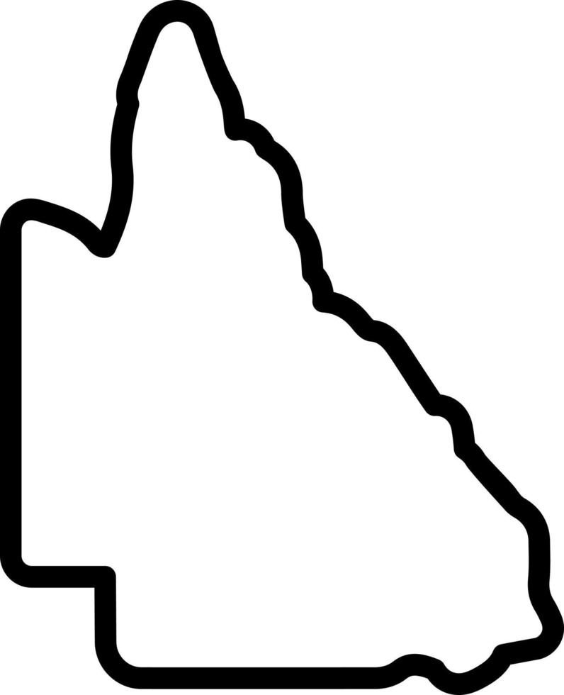 Liniensymbol für Queensland vektor