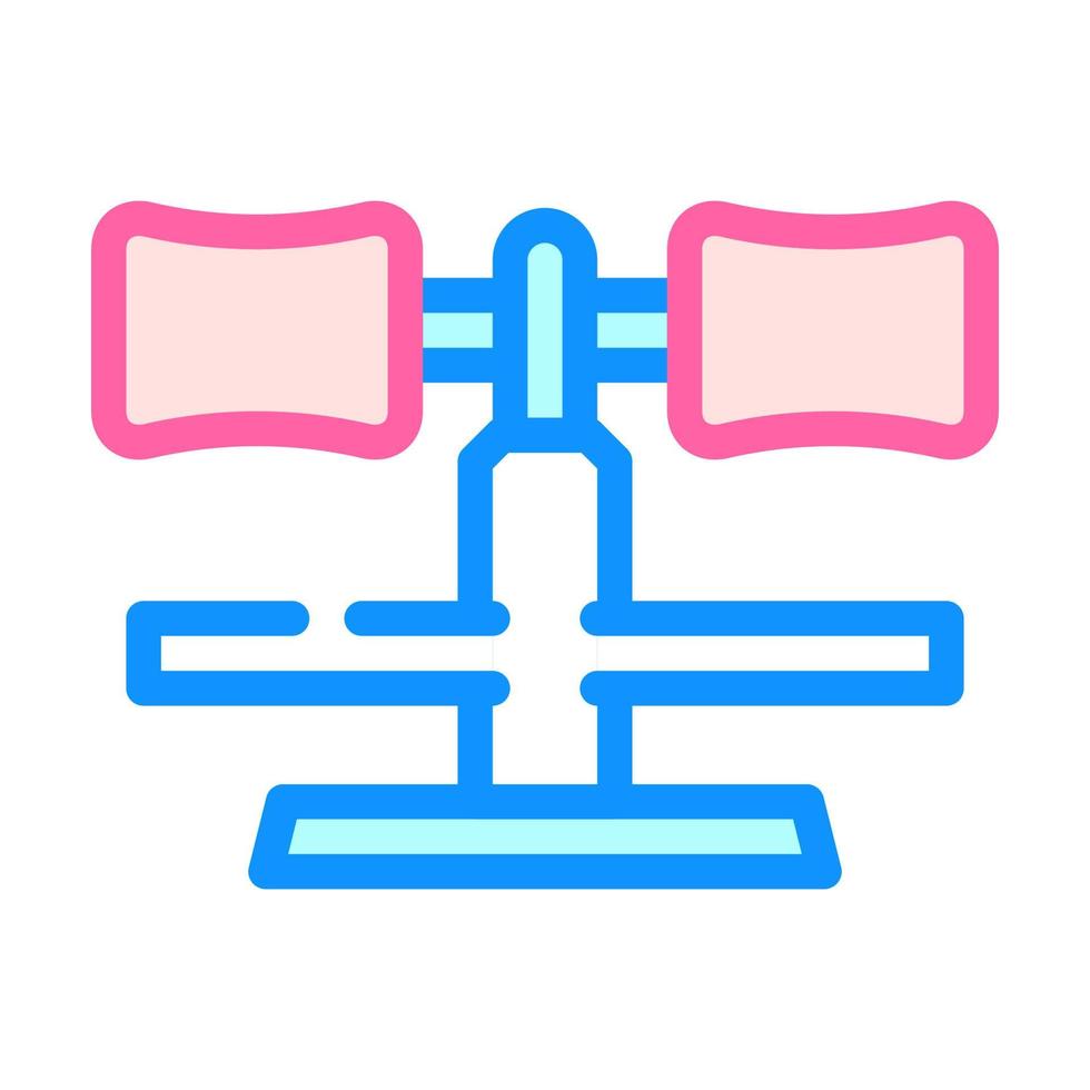 ben Stöd Gym Utrustning Färg ikon vektor illustration