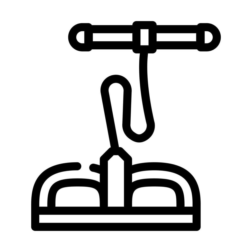 Körpertraining Fitnessgeräte Linie Symbol Vektor Illustration