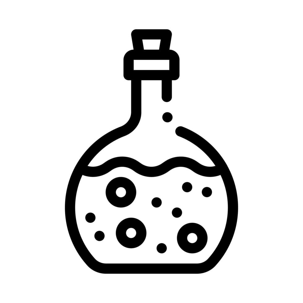 Giftflasche Symbol Vektor Umriss Illustration