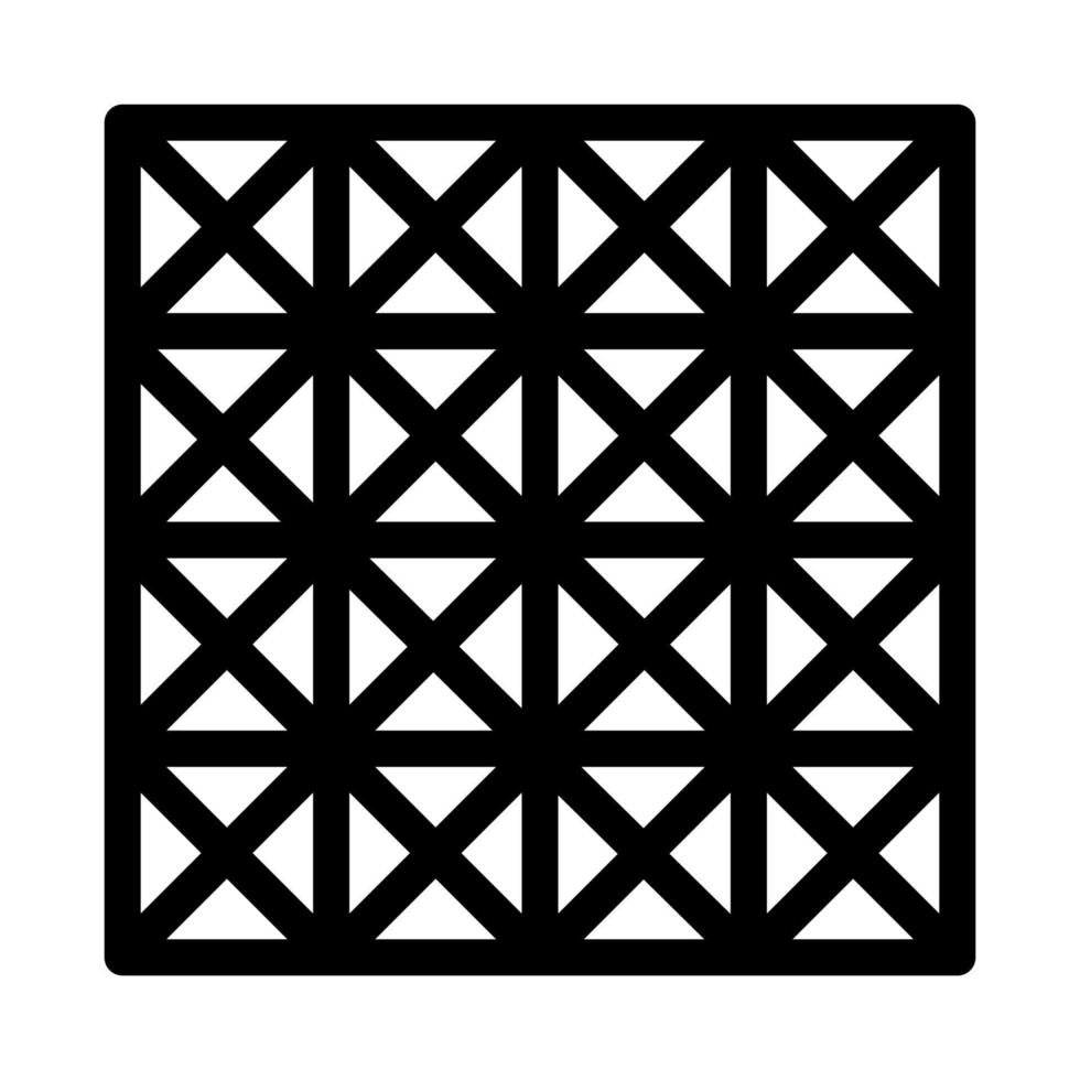 tre d golv plattor ikon vektor översikt illustration