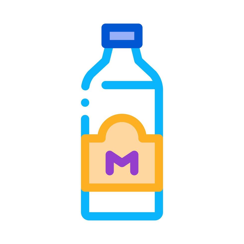 flaska av Lagra mjölk ikon vektor översikt illustration