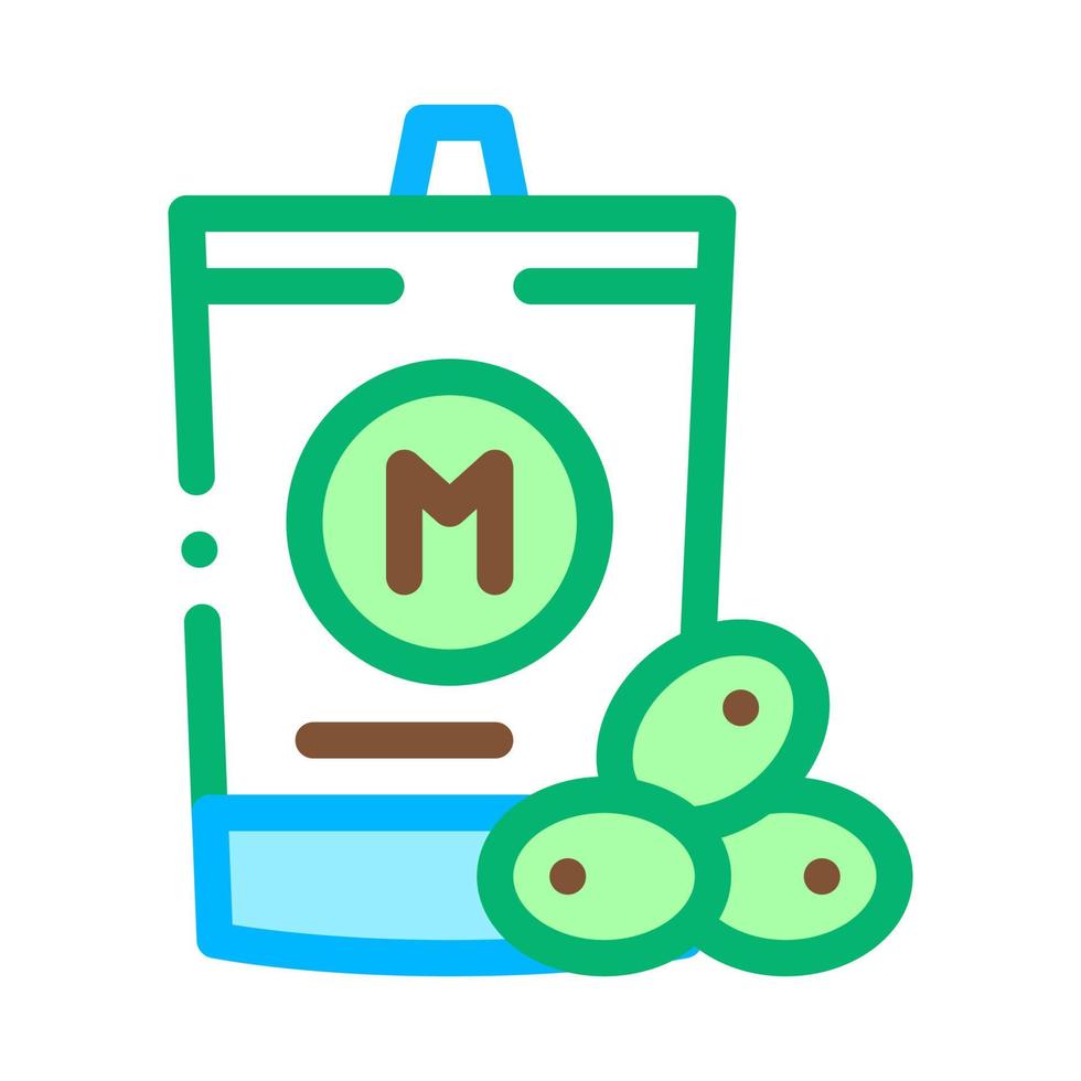 verpackte Mayonnaise-Symbol-Vektor-Umriss-Illustration vektor