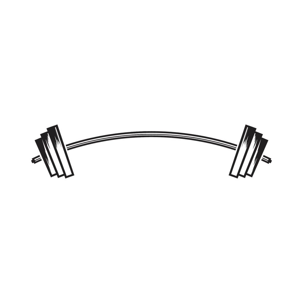 Langhantel, Kurzhantel-Fitnessstudio-Symbol-Logo-Vorlage vektor