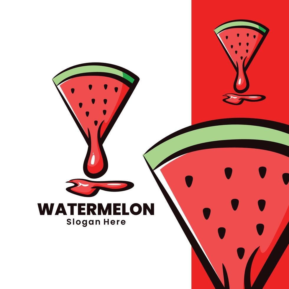 wassermelonensaft-kunstillustration vektor