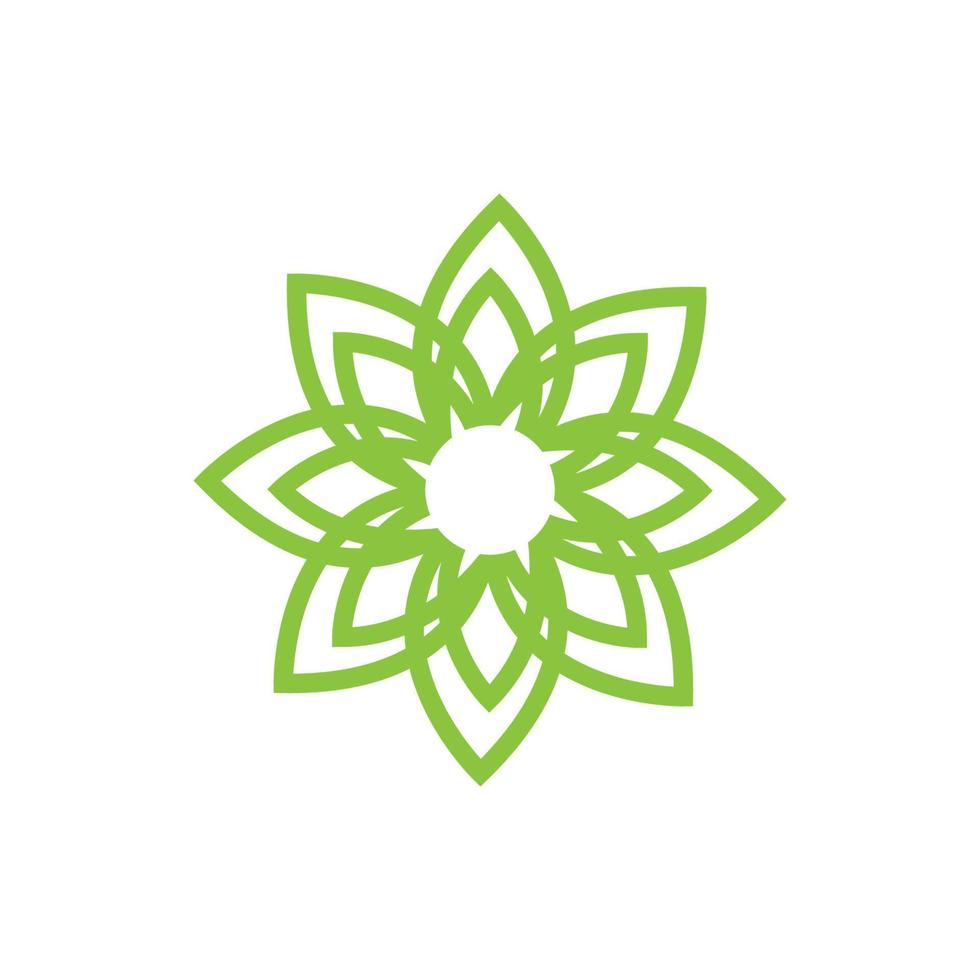 Blumenlogo-Vektor vektor