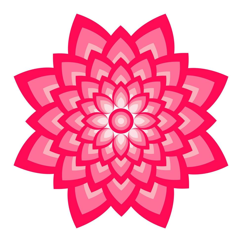 Vektor-Doodle-Mandala. Mandala ausmalen. Blumenmandala für Henna, Mehndi, Tätowierung und Dekoration. Vektor-Illustration. vektor