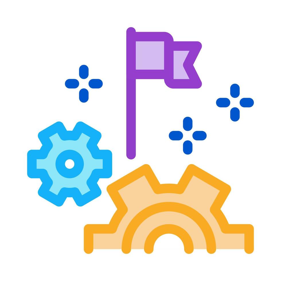 Motoroptimierungseinstellungen Symbol Vektor Umriss Illustration