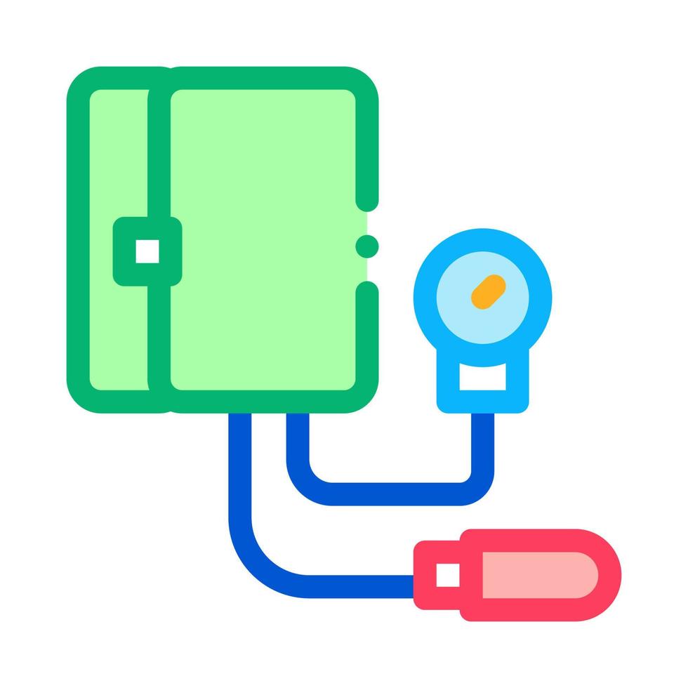 Gerät zum Messen von Druck Tonometer Symbol Vektor Illustration