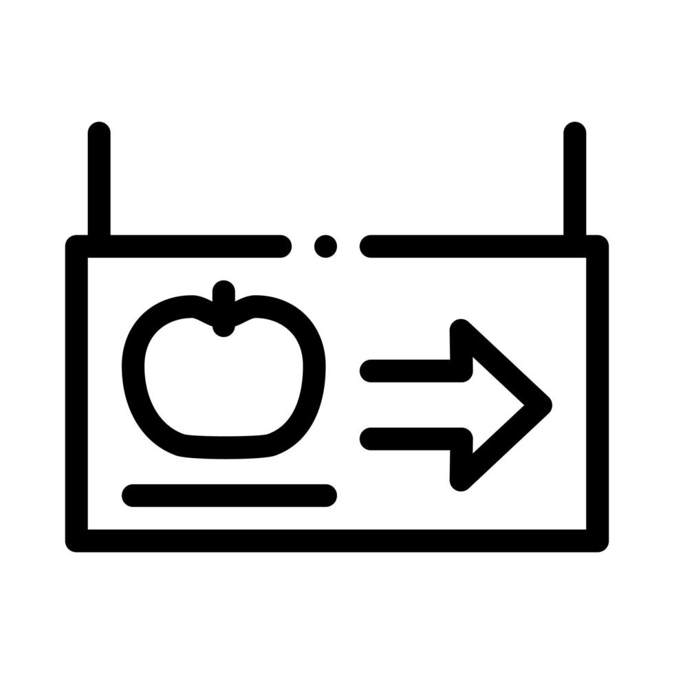 Richtung Tablet-Symbol Vektor-Gliederung-Illustration vektor