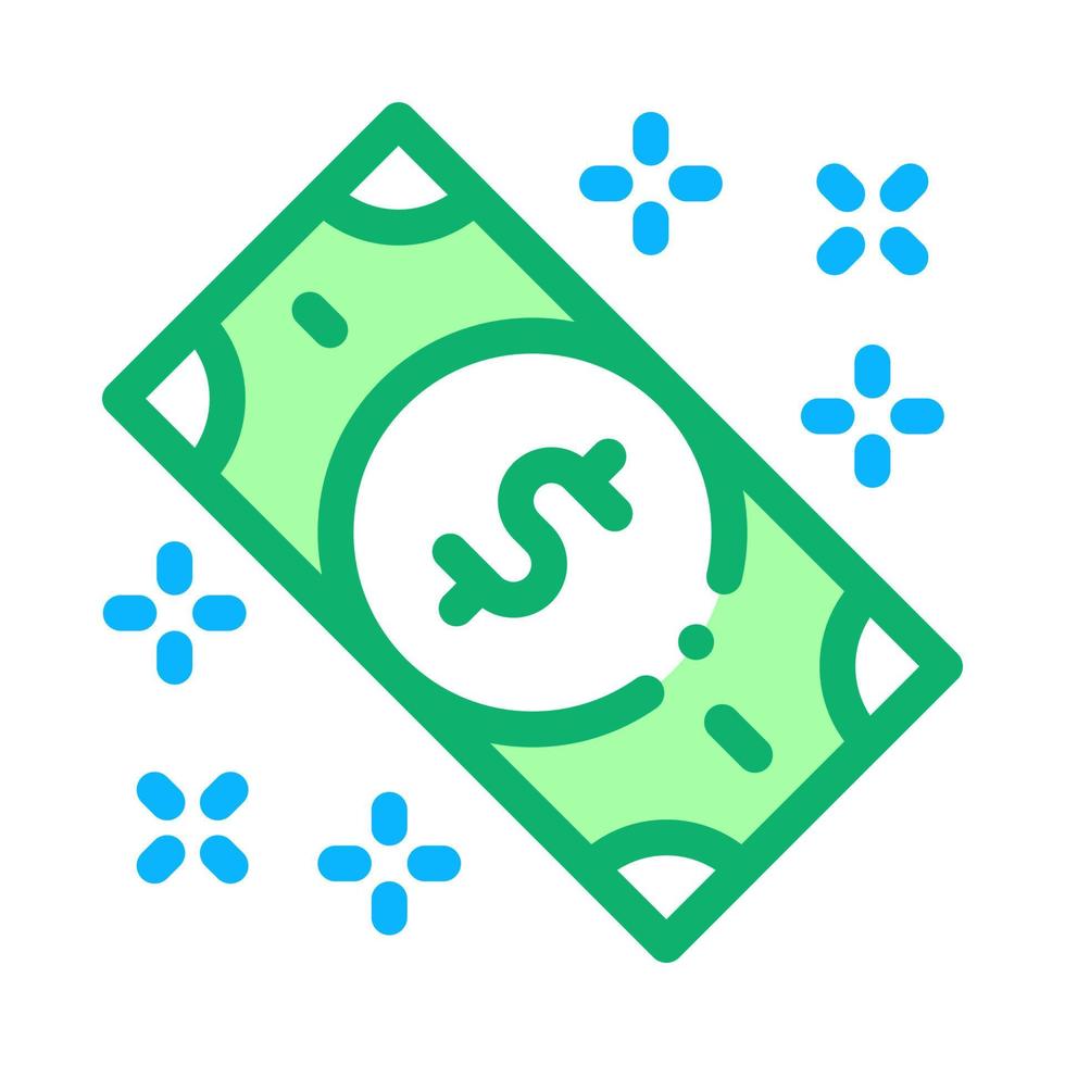 geld banknote symbol vektor umriss illustration