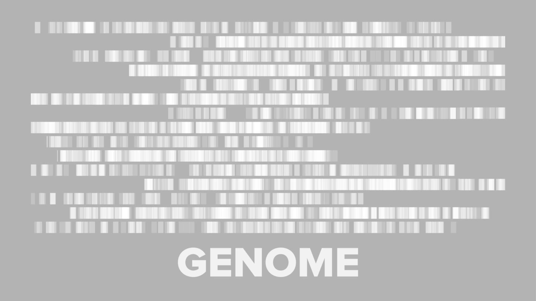 horisontell stor genomisk data visualisering vektor