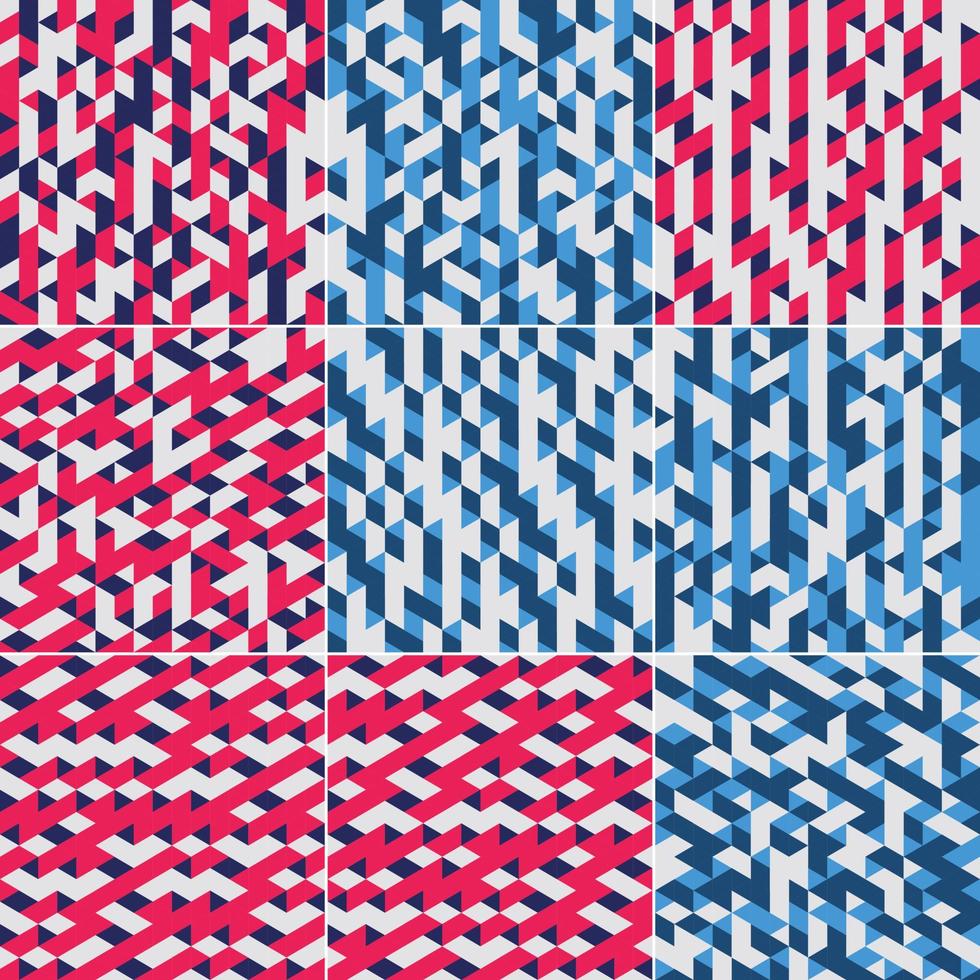 bauhaus geometrischer musterhintergrund mit abstraktem kreis. Dreieck. und Kunst mit quadratischen Linien in Gelb. blau. rot. und grüne Farbvektorillustration vektor