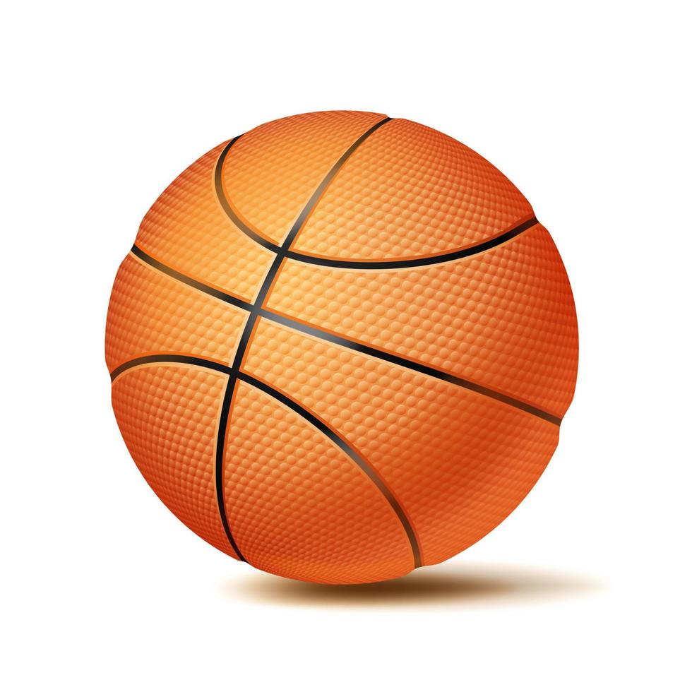 basketboll boll vektor. sport spel, kondition symbol. illustration vektor