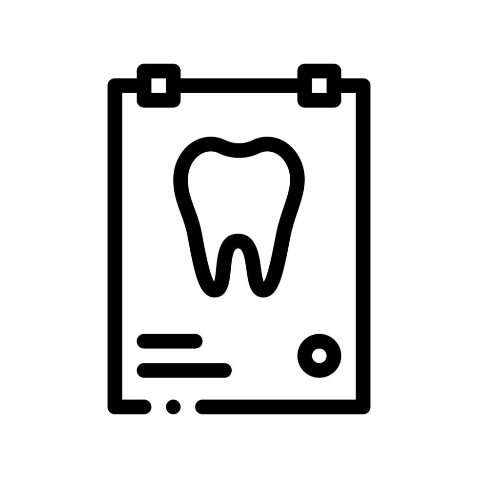 dental röntgen bild stomatologi vektor tecken ikon