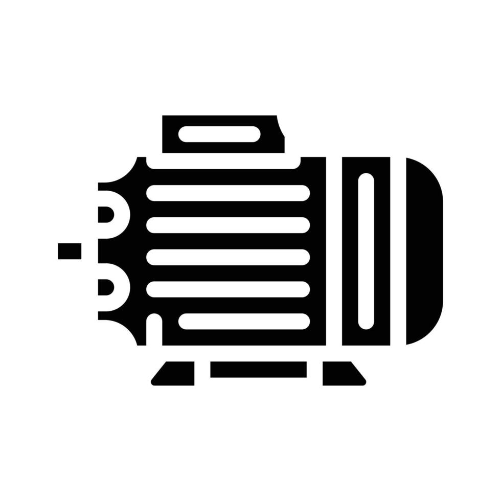 Abbildung des Glyphen-Symbols für elektrische Generatoren vektor