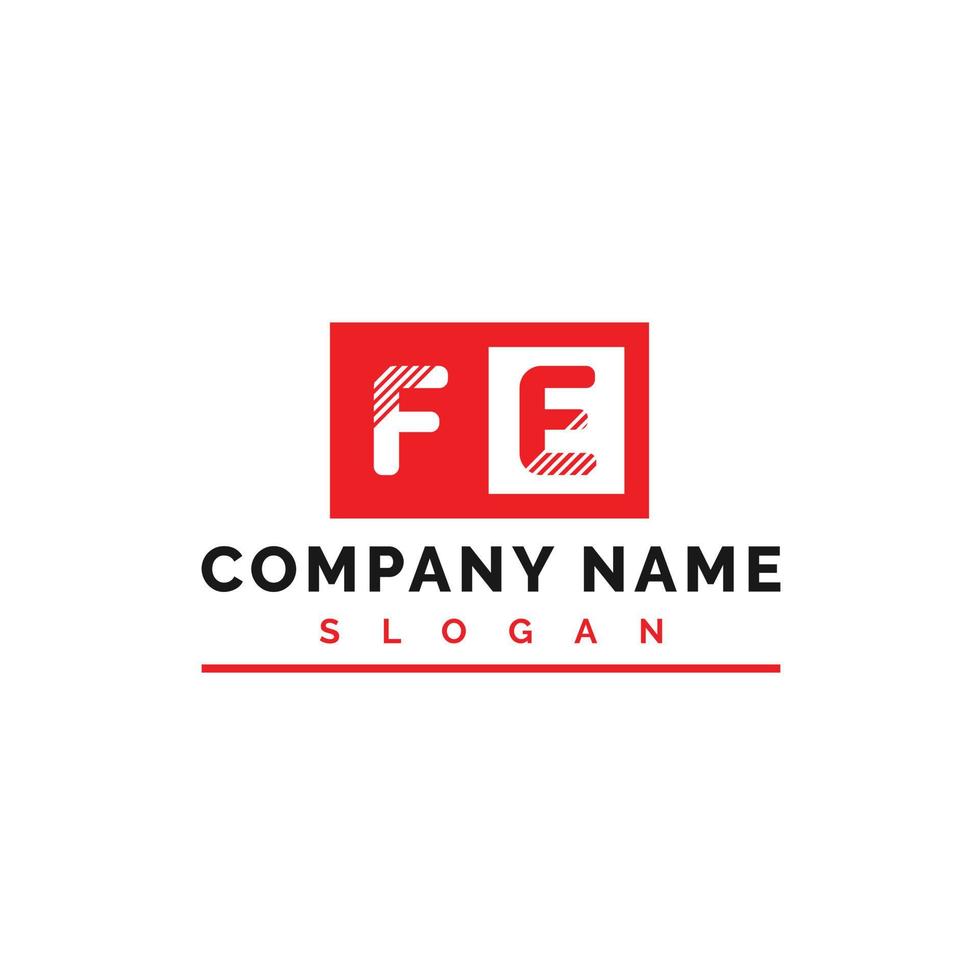 fe brev logotyp design vektor