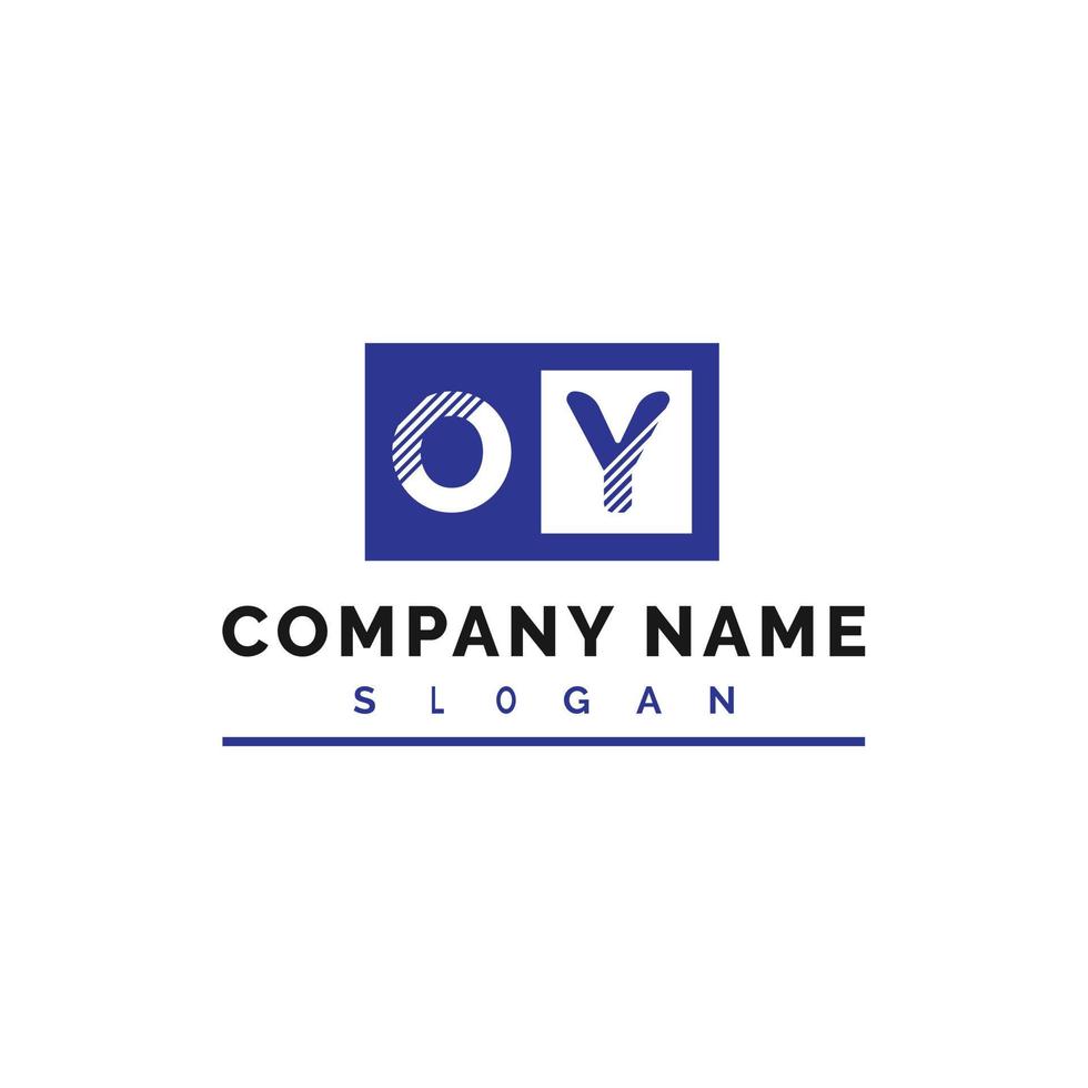 oy brev logotyp design vektor