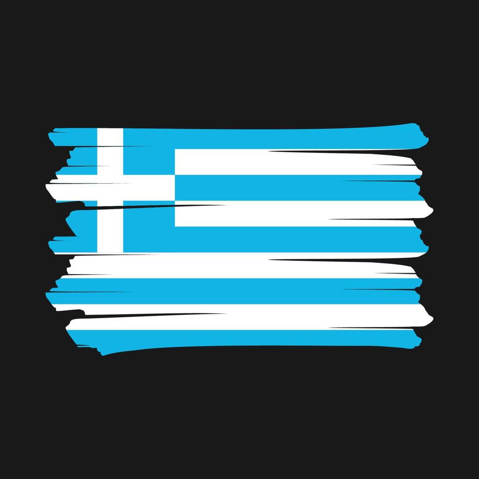 greklands flaggborste vektor