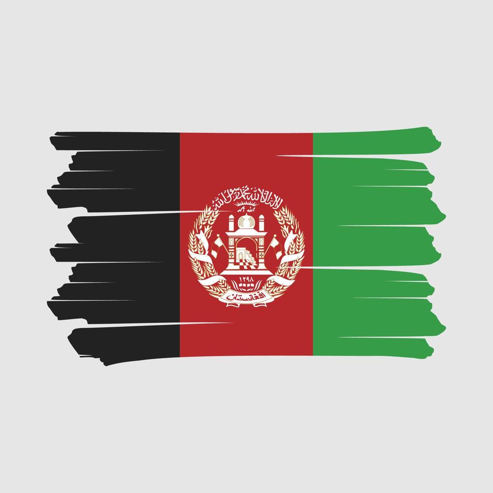 afghanistan flagga borste vektor