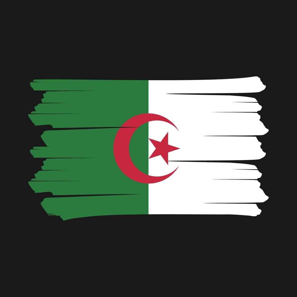 Algeriets flaggborste vektor