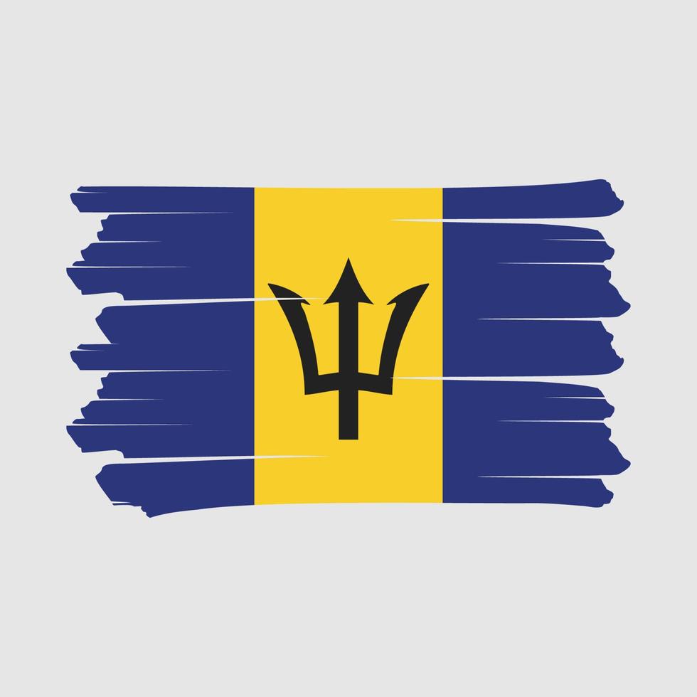 barbados flagge bürste vektor