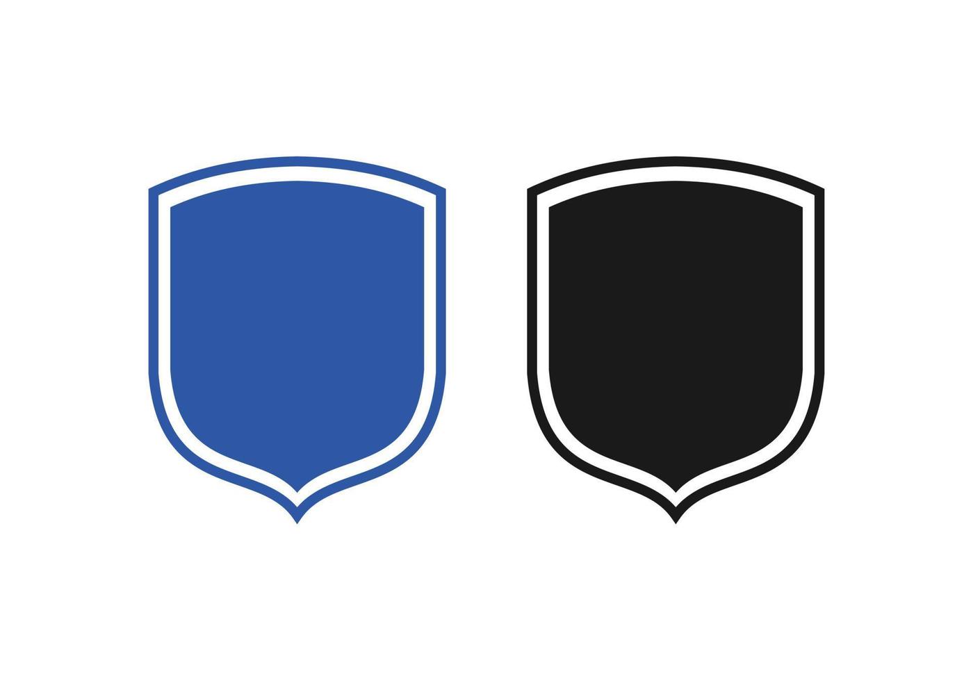 Schild-Logo-Symbolvektor. Sicherheits- und Schutzsymbol-Symbolvorlage vektor