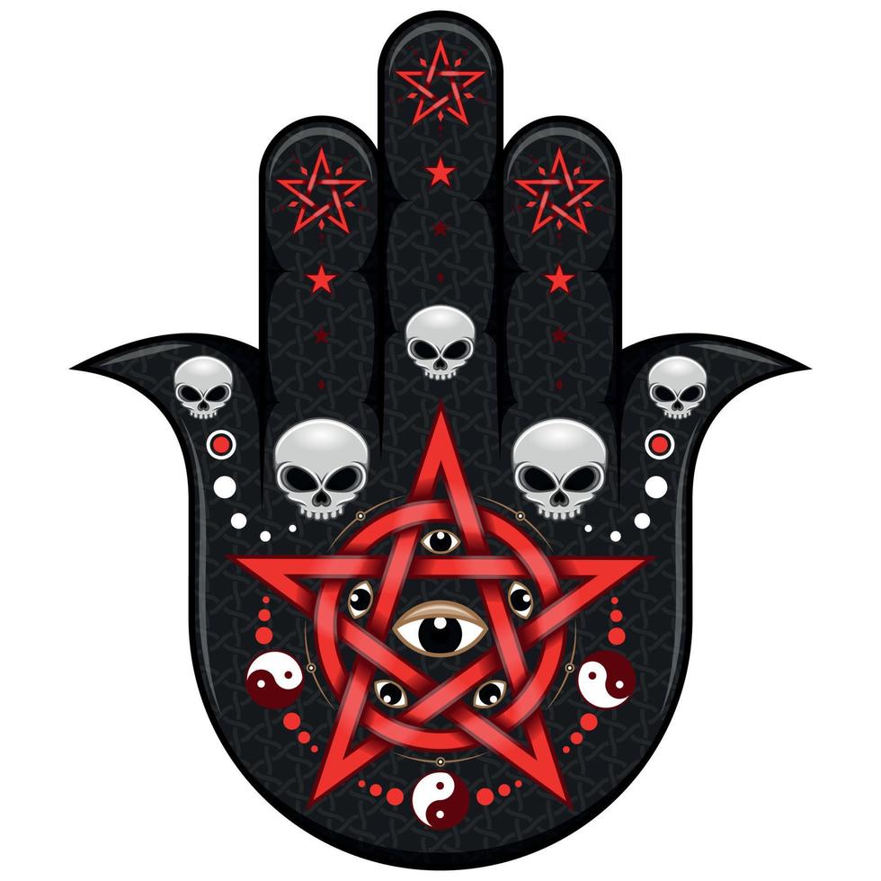 hamsa skydd symbol design vektor