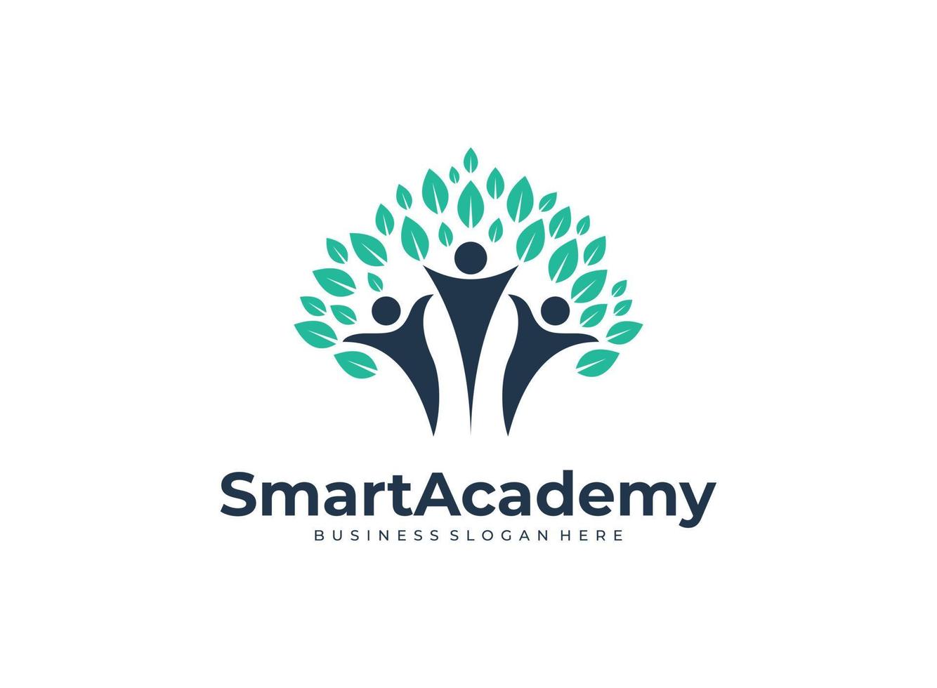 smart akademi modern logotyp design vektor