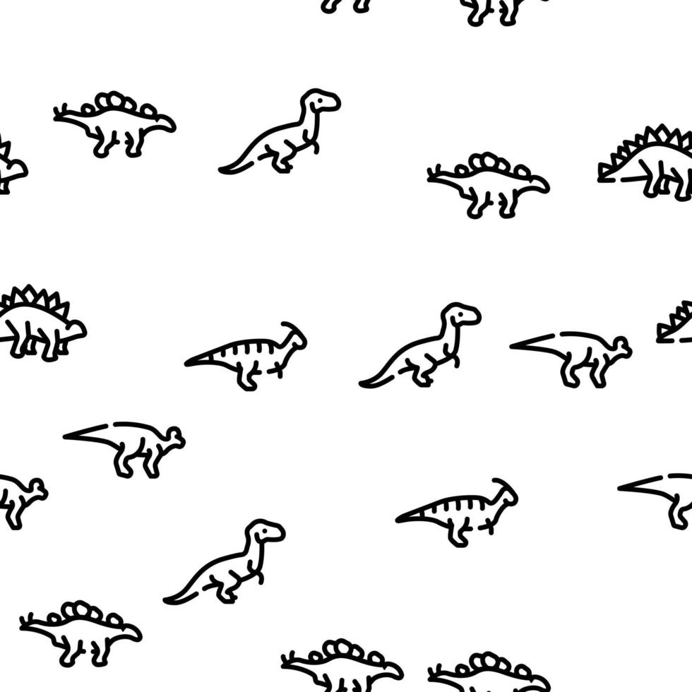 dinosaurie vild djur- vektor sömlös mönster