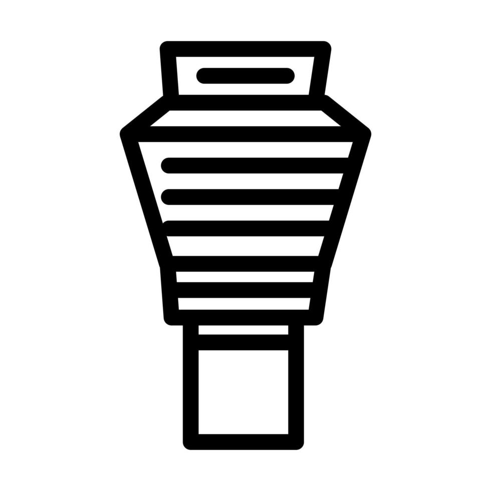 Turm Flughafen Symbol Leitung Vektor Illustration