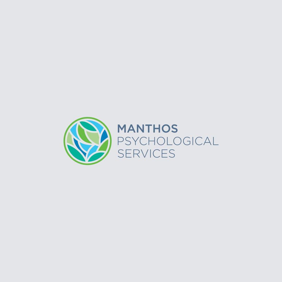 Logo-Design für Gesundheits- und Natursymbole vektor